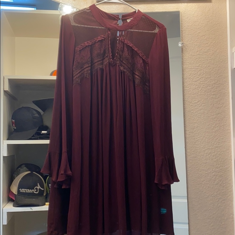 Long sleeve lace dress